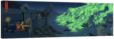 Greenfire Canvas Art Print - Houses of the North