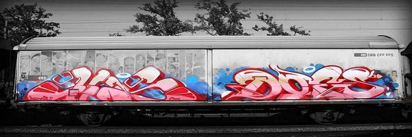 Trains: Graffiti Bomb by 5by5collective