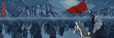 White Walkers by 5by5collective canvas print