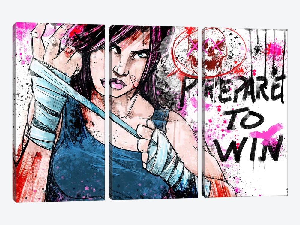 Prepare to Win by 5by5collective 3-piece Canvas Artwork