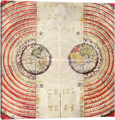 Terra Radials Canvas Art Print - Celestial Maps