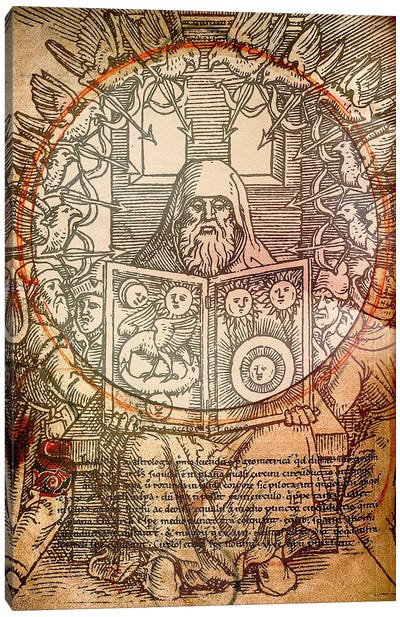 The Book of Alchemy Canvas Art Print - Celestial Maps