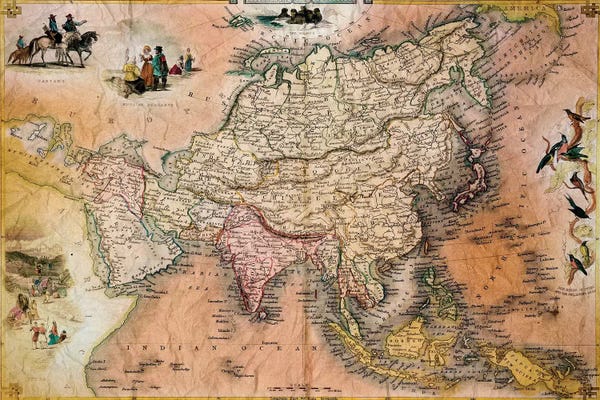 Vintage & Retro: Antique Map #1 by 5by5collective