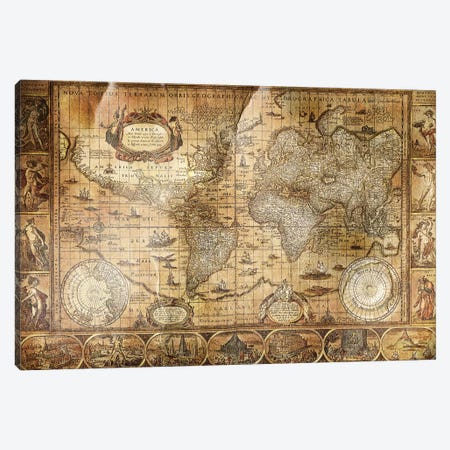 Terrarum Orbis Canvas Print #ICA1371} by 5by5collective Canvas Print