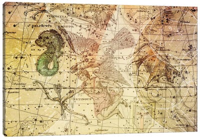The Ancient Heavens Canvas Art Print - Celestial Maps