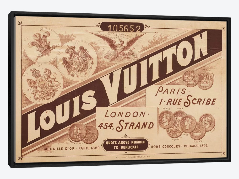 Louis Vuitton Print Poster - 12 For Sale on 1stDibs