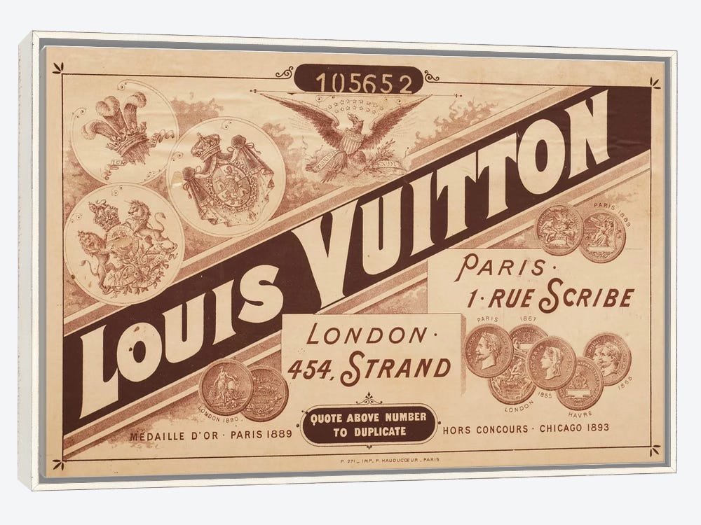 Louis Vuitton Poster Print Luxury Fashion Branded Wall Art 