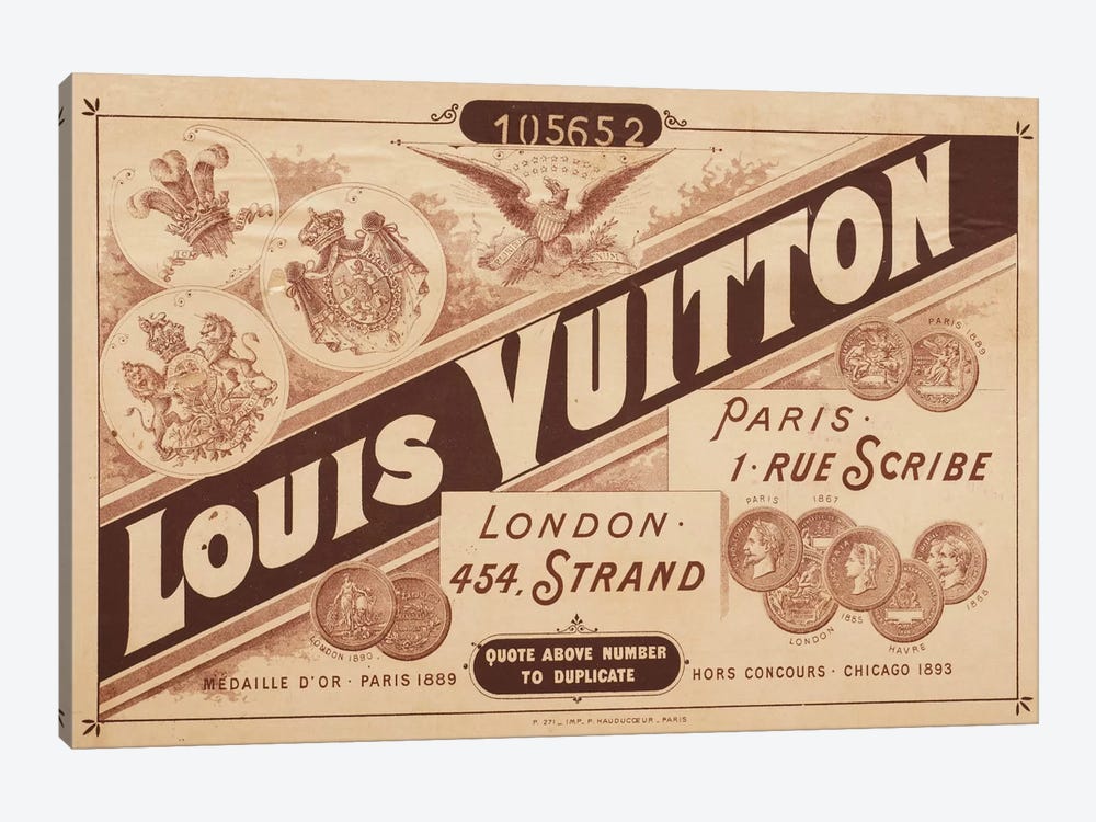 LOUIS VUITTON Poster Original Magazine Ad French Vintage