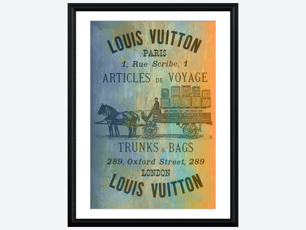 Travel Trunk, Louis Vuitton, Si - Canvas Wall Art