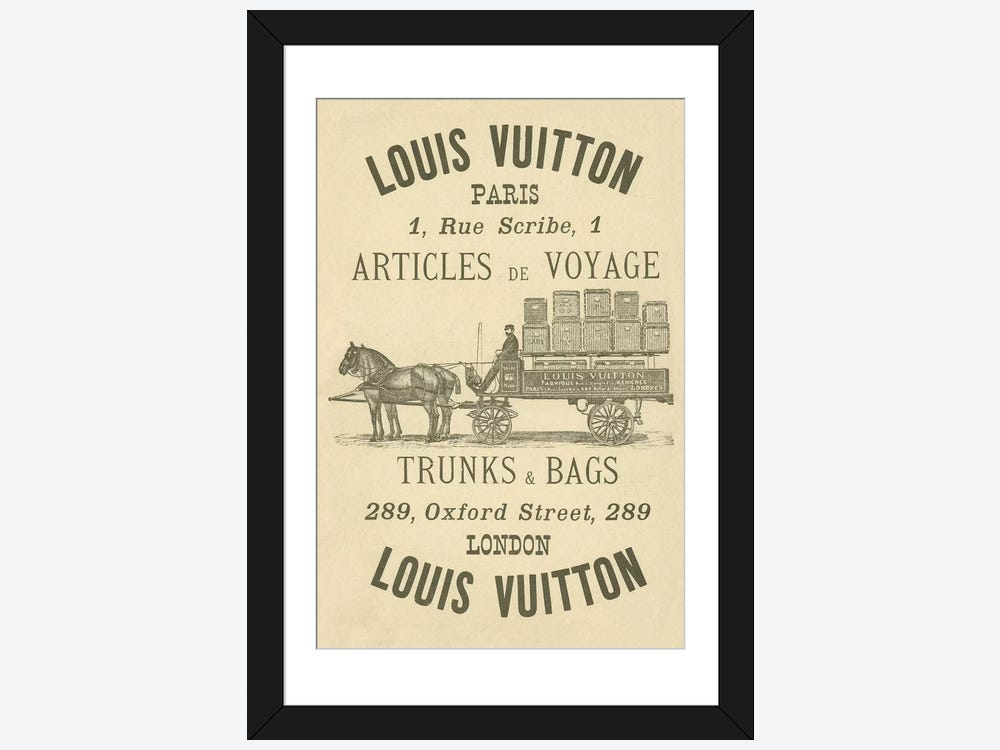 iCanvas Vintage Woodgrain Louis Vuitton Sign 3 by 5by5collective