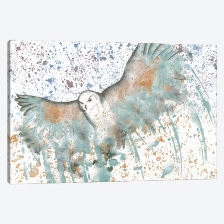 Owl Watercolor Canvas Print #ICA152} by Unknown Artist Canvas Art