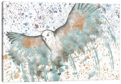 Owl Watercolor Canvas Art Print - Watercolor Nonsense