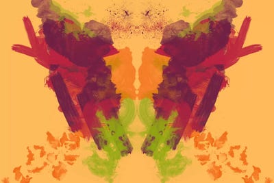 Paint Reflections by 5by5collective canvas print