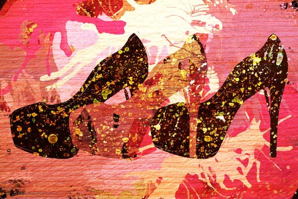 Digital Art: Woodgrain Pumps by 5by5collective