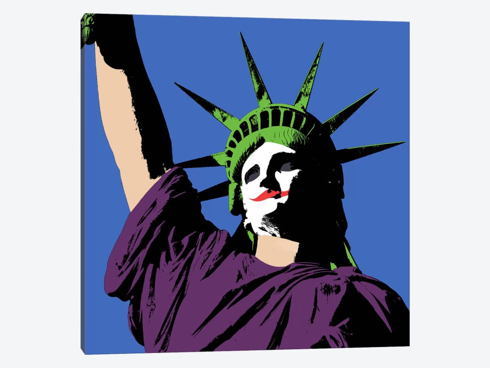 Joker Lady Liberty by 5by5collective 1-piece Art Print