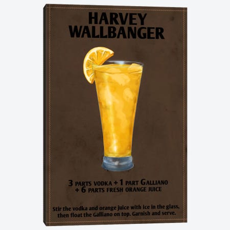 How To Harvey Wallbanger Canvas Print #ICA178} by Unknown Artist Canvas Artwork