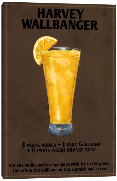 How To Harvey Wallbanger Canvas Art Print - Vodka Art