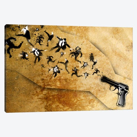 End of the Gun Canvas Print #ICA17} by Unknown Artist Canvas Print