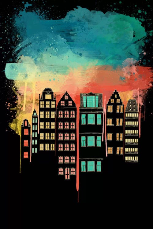 City at Night by 5by5collective wall art
