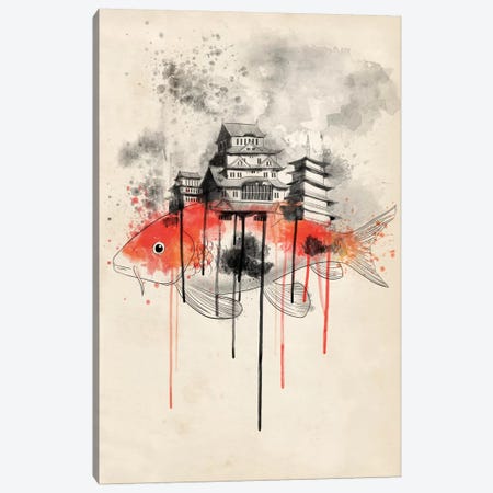Koi Land Canvas Print #ICA186} by 5by5collective Canvas Artwork