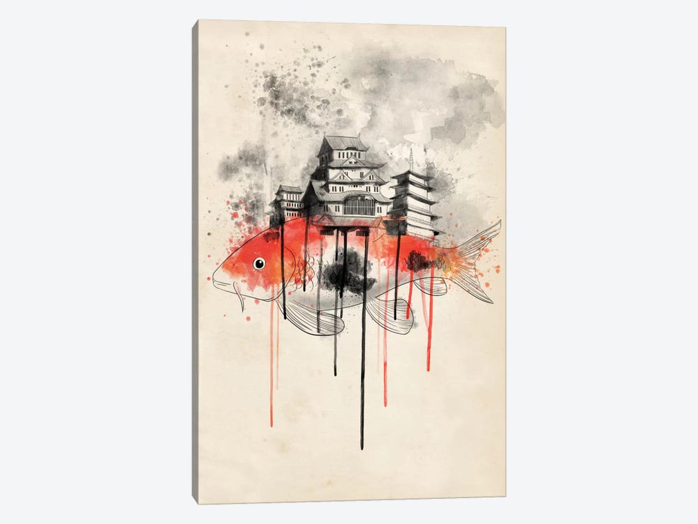 Koi Land by 5by5collective 1-piece Canvas Art Print