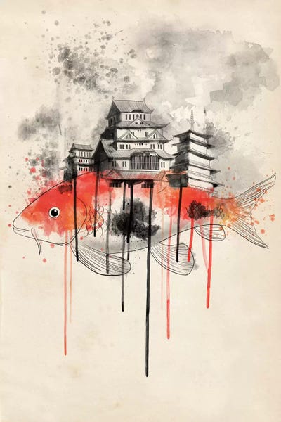 Pagodas: Koi Land by 5by5collective