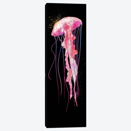 Watercolor Jelly Fish Canvas Print #ICA187} by 5by5collective Canvas Artwork