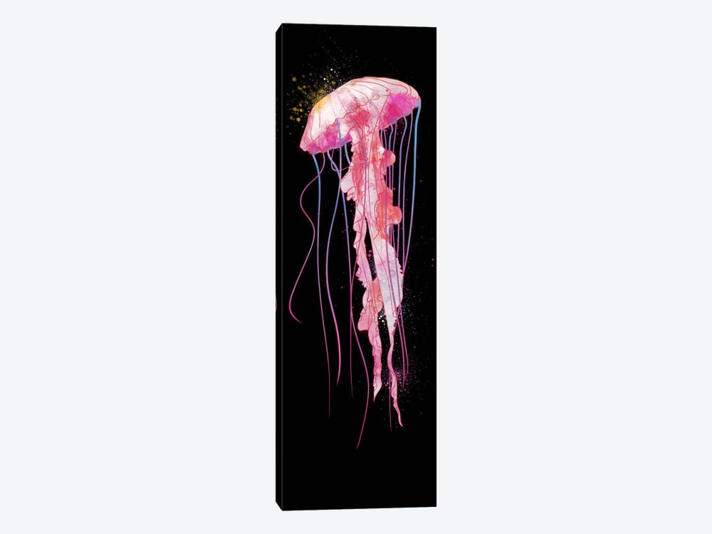 Watercolor Jelly Fish by Unknown Artist 1-piece Canvas Art