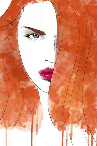 Seductive Red by 5by5collective canvas print