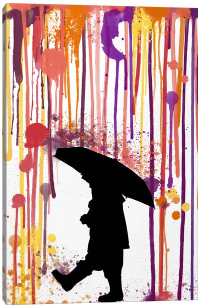 Don't Rain on Me Canvas Art Print - Watercolor Nonsense