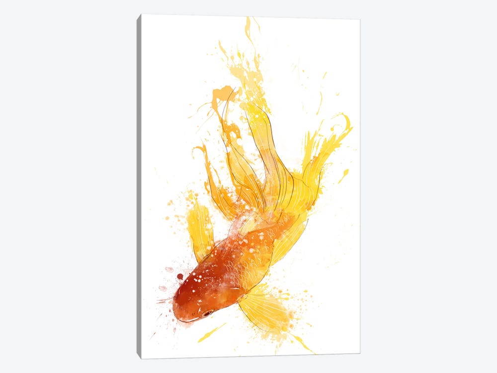 Gold Koi by 5by5collective 1-piece Canvas Art Print