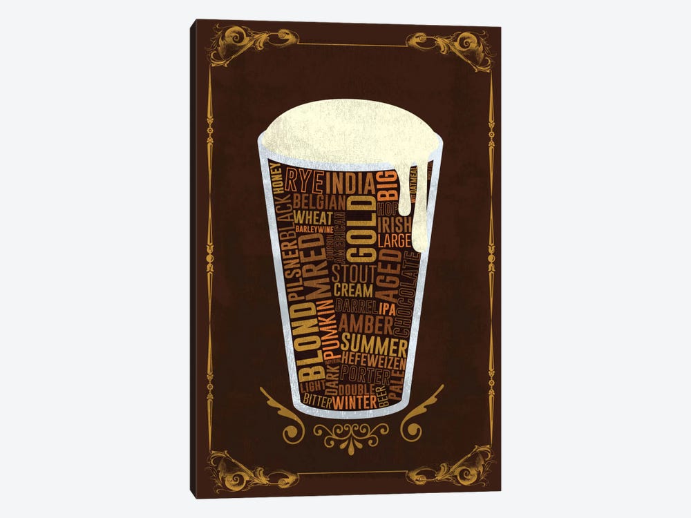 Your Beer, Your Way by 5by5collective 1-piece Canvas Art Print