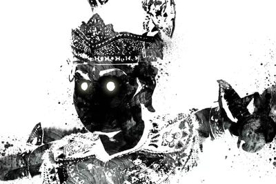 Traditional Warrior 2 by 5by5collective framed wall art