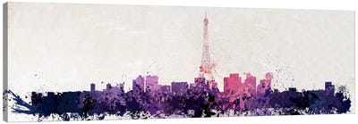 Paris Watercolor Canvas Art Print - Watercolor Terrain 