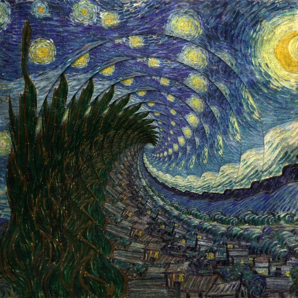 Starry Night Collection: Swirl Night by 5by5collective