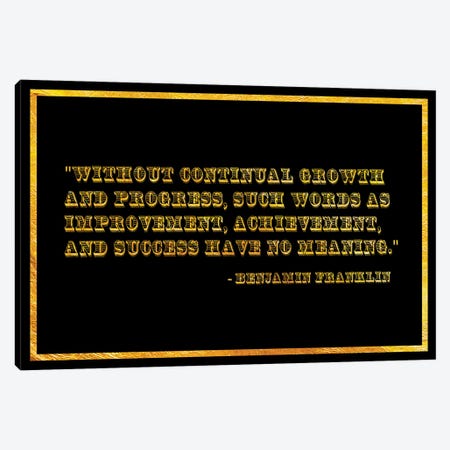 Ben Franklin Quote Canvas Print #ICA2214} by 5by5collective Canvas Print