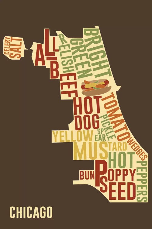 Chicago Style by 5by5collective wall art