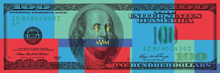 Hundred Dollar Bill - Color Block I