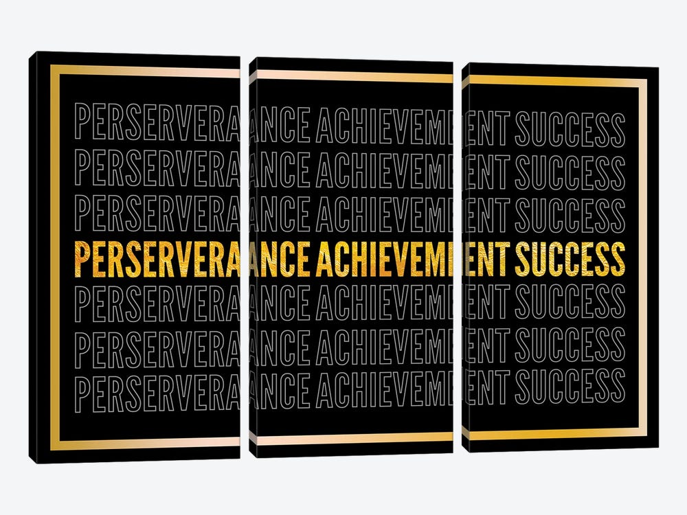 Perserverance - Achievement - Success II by 5by5collective 3-piece Canvas Artwork
