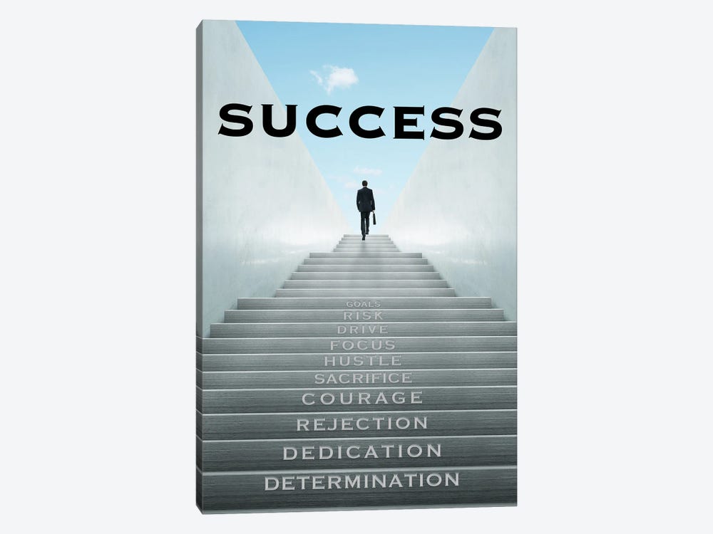 Staircase to Success by 5by5collective 1-piece Art Print