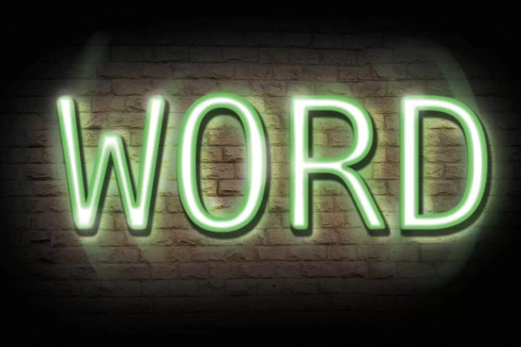 Bright Words by 5by5collective wall art