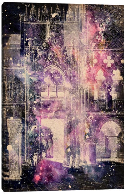 Galaxy Cathedral Canvas Art Print - Galaxy Art