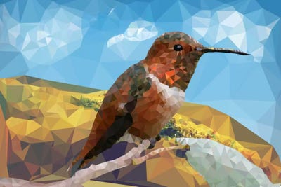 Bird Prizm by 5by5collective canvas print