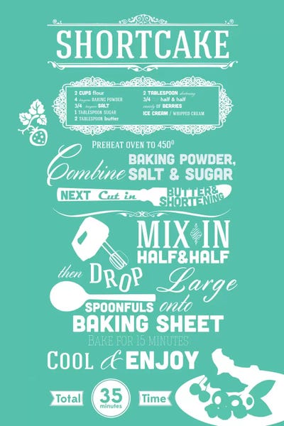 Cooking & Baking: Shortcake Recipe by 5by5collective