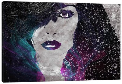 Midnight Girl 2 Canvas Art Print - Rickvez Galardo