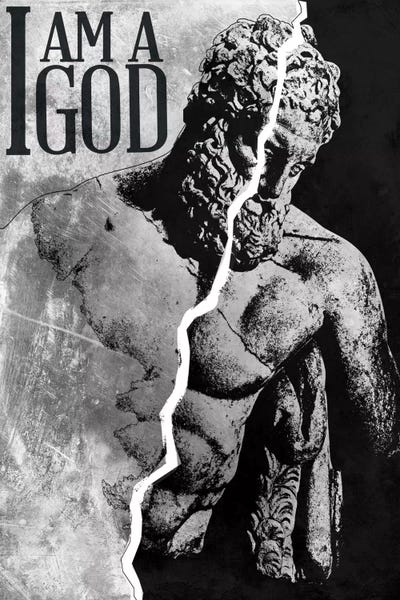 I Am a God by 5by5collective canvas print