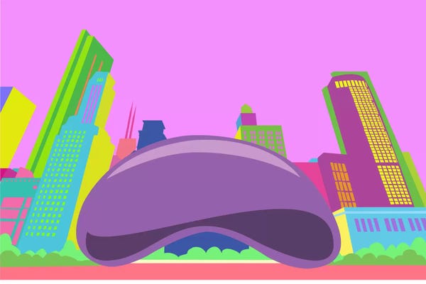 Illinois: The Bean Pop Art (Chicago) by 5by5collective