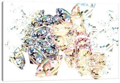 Diamond Girl Canvas Art Print - Bling