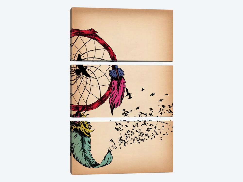 Dreamcatcher by 5by5collective 3-piece Canvas Wall Art