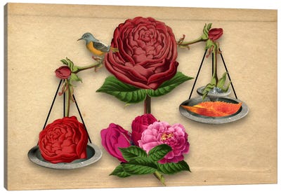 Floral Scales Canvas Art Print - Rickvez Galardo